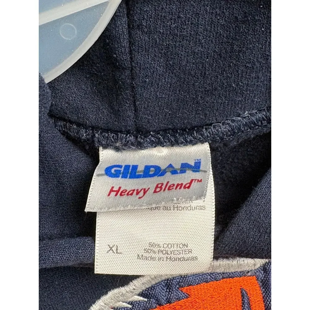 Chicago Bears Gildan Navy Hoodie Sweatshirt Size XL - Picture 3 of 4